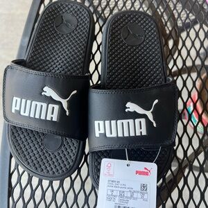 Puma Black and White Logo Slides